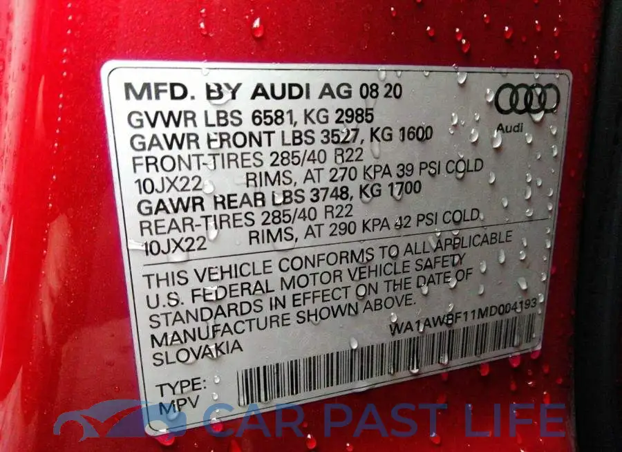 WA1AWBF11MD004193# 9