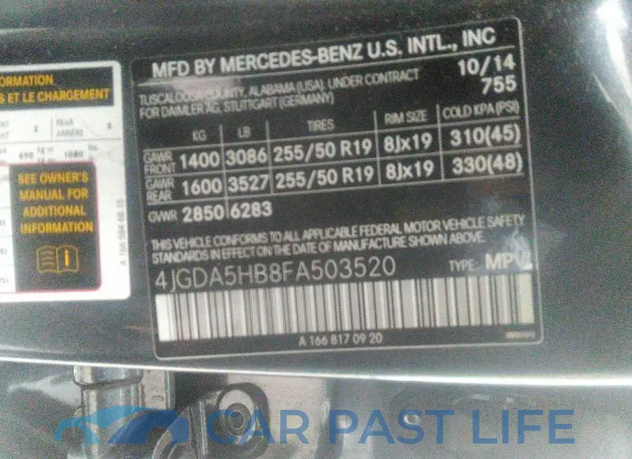 4JGDA5HB8FA503520# 9