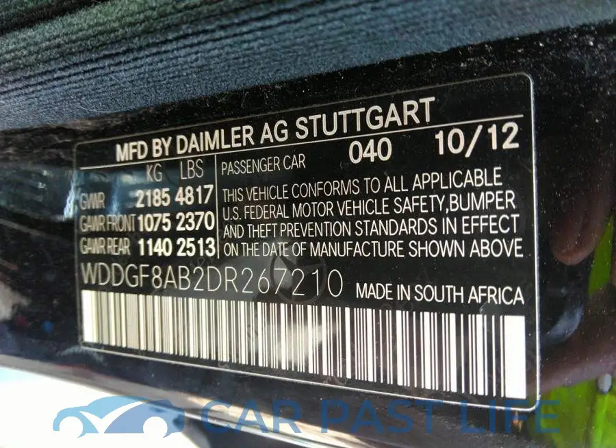 WDDGF8AB2DR267210# 9