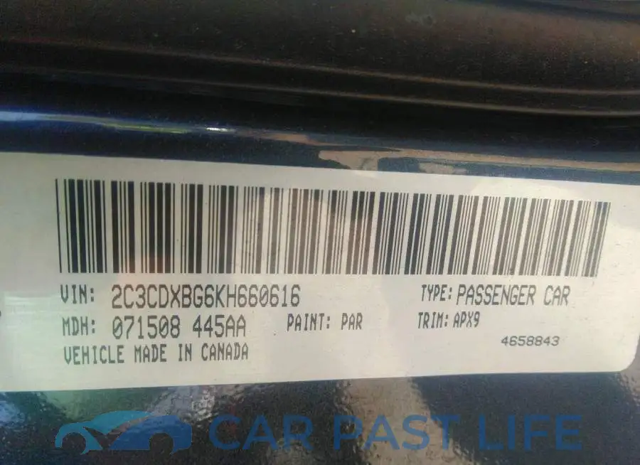 2C3CDXBG6KH660616# 9
