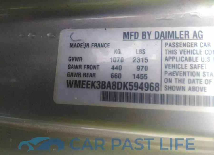 WMEEK3BA8DK594968# 9