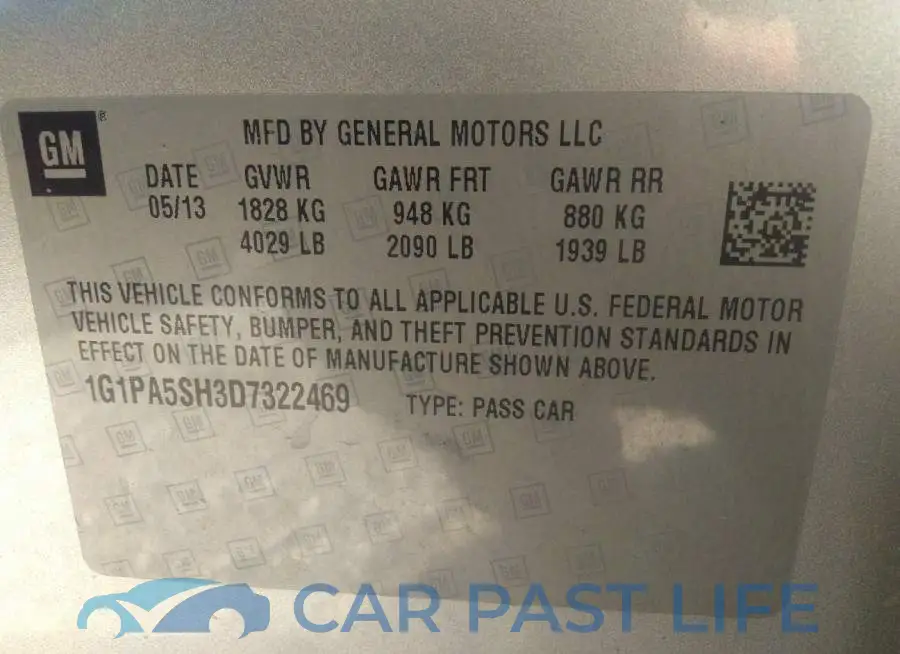 1G1PA5SH3D7322469# 9