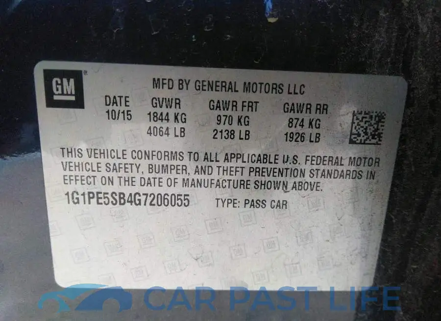 1G1PE5SB4G7206055# 9