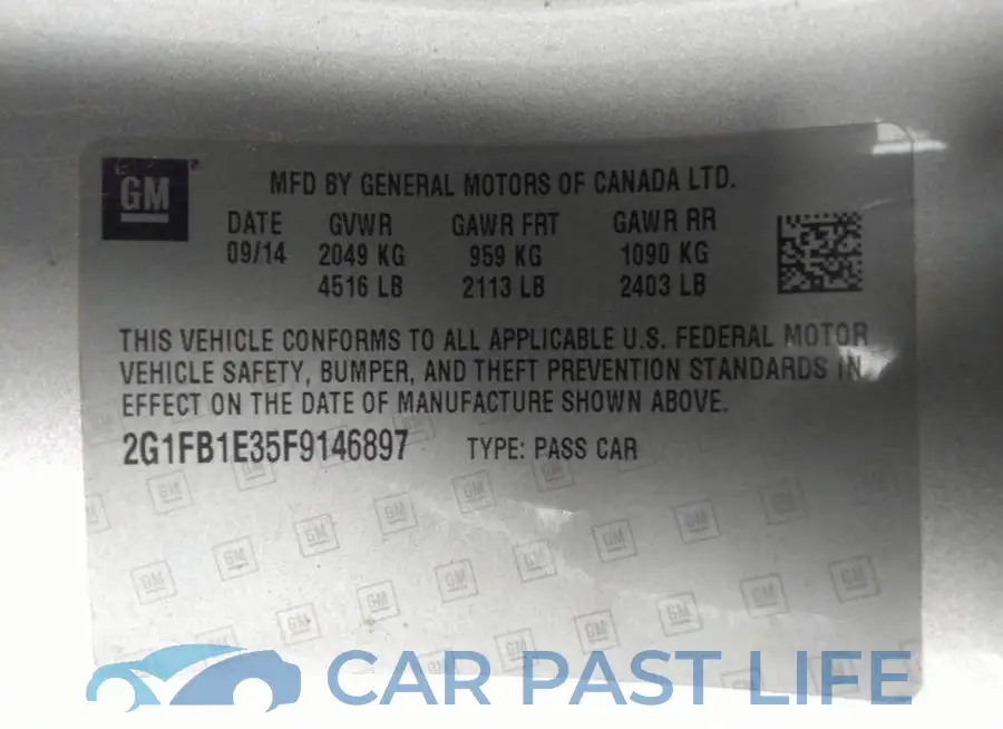 2G1FB1E35F9146897# 9