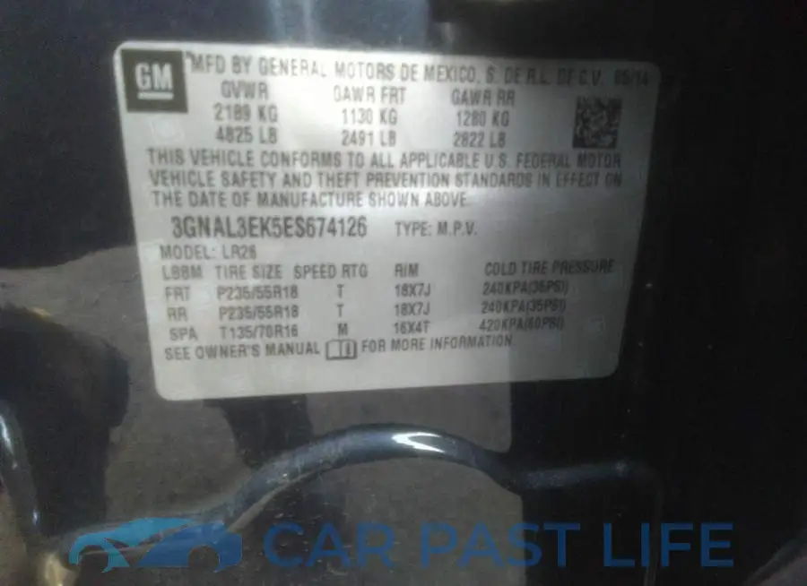 3GNAL3EK5ES674126# 9
