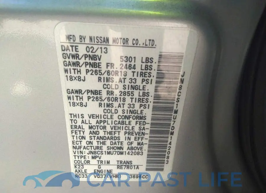 JN8CS1MU7DM142083# 9
