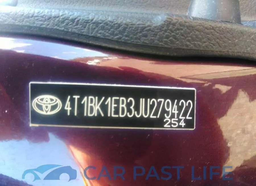 4T1BK1EB3JU279422# 9