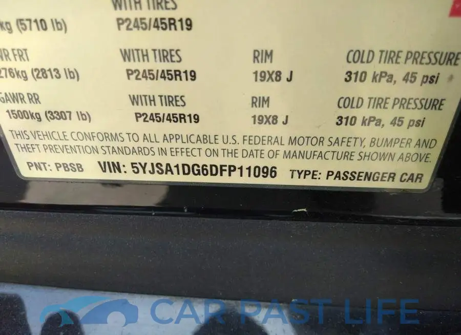 5YJSA1DG6DFP11096# 9