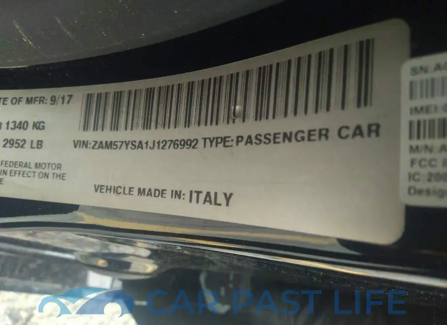 ZAM57YSA1J1276992# 9