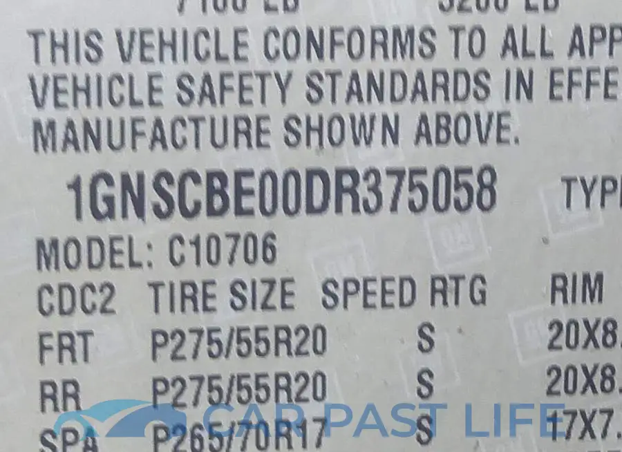 1GNSCBE00DR375058# 9