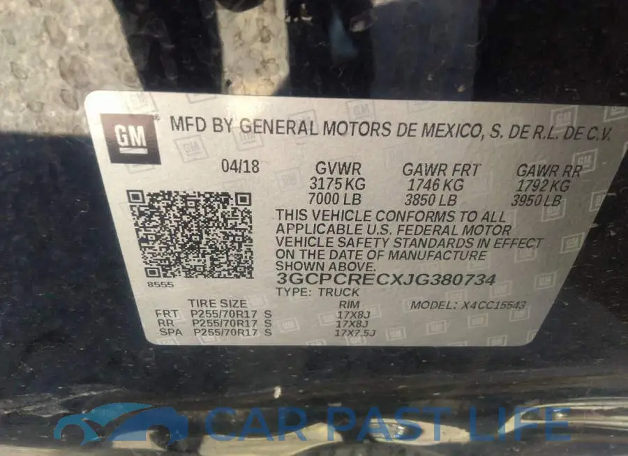 3GCPCRECXJG380734# 9
