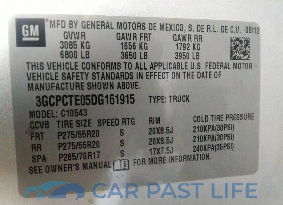 3GCPCTE05DG161915# 9