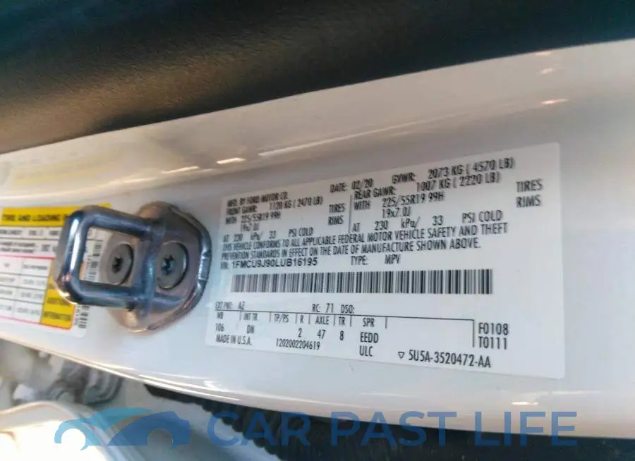 1FMCU9J90LUB16195# 9