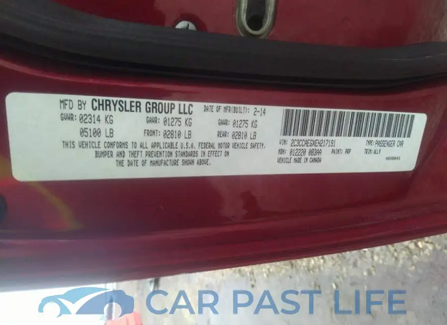 2C3CCAEGXEH217191# 9