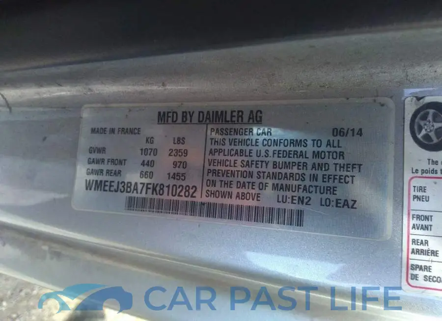 WMEEJ3BA7FK810282# 9