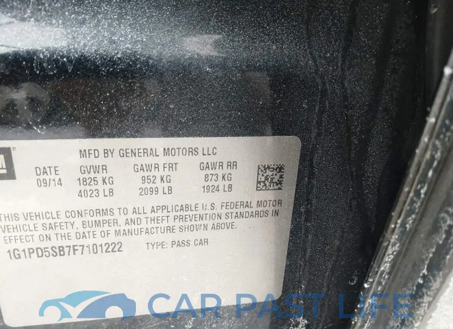 1G1PD5SB7F7101222# 9