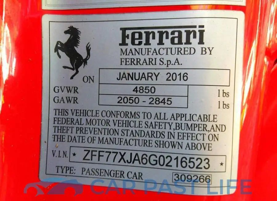 ZFF77XJA6G0216523# 9