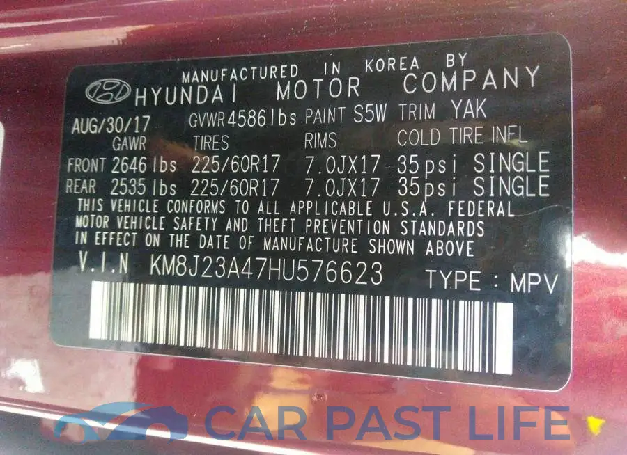 KM8J23A47HU576623# 9