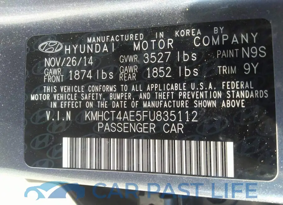 KMHCT4AE5FU835112# 9