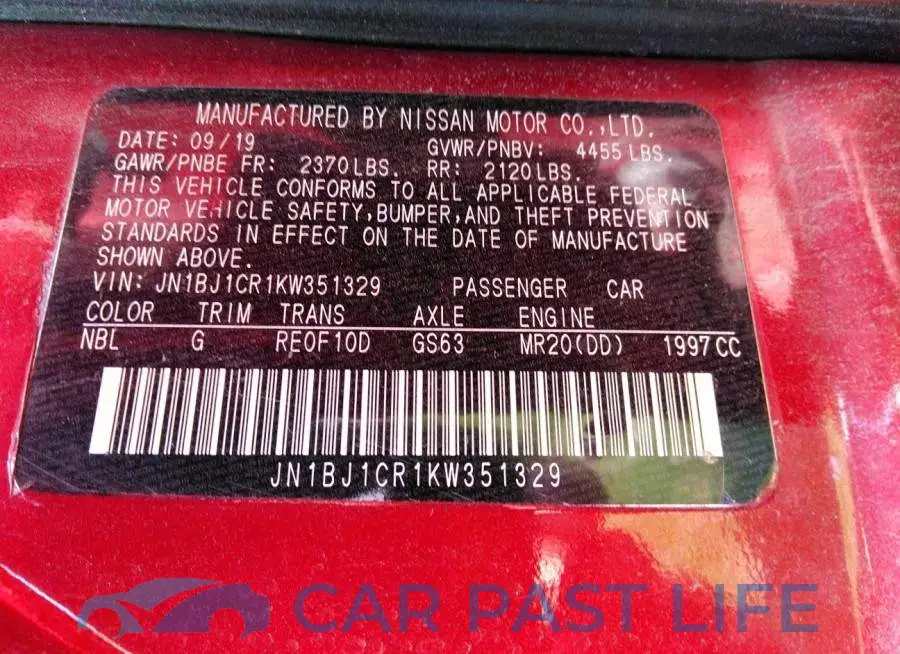 JN1BJ1CR1KW351329# 9