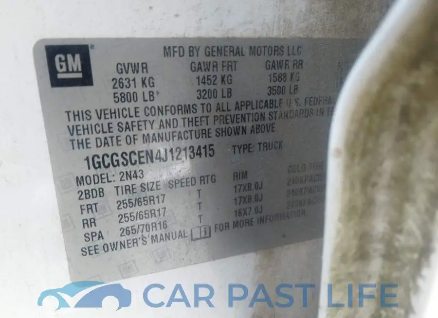 1GCGSCEN4J1213415# 9