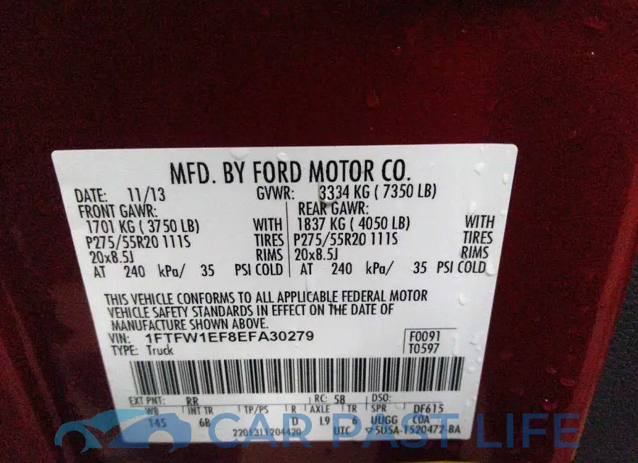 1FTFW1EF8EFA30279# 9