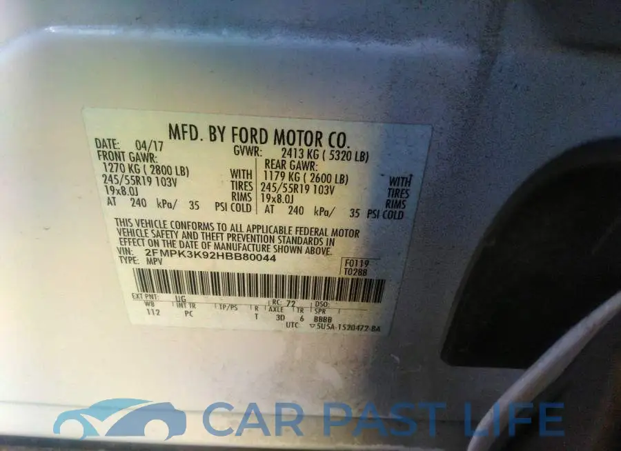2FMPK3K92HBB80044# 9
