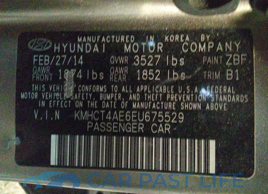 KMHCT4AE6EU675529# 9
