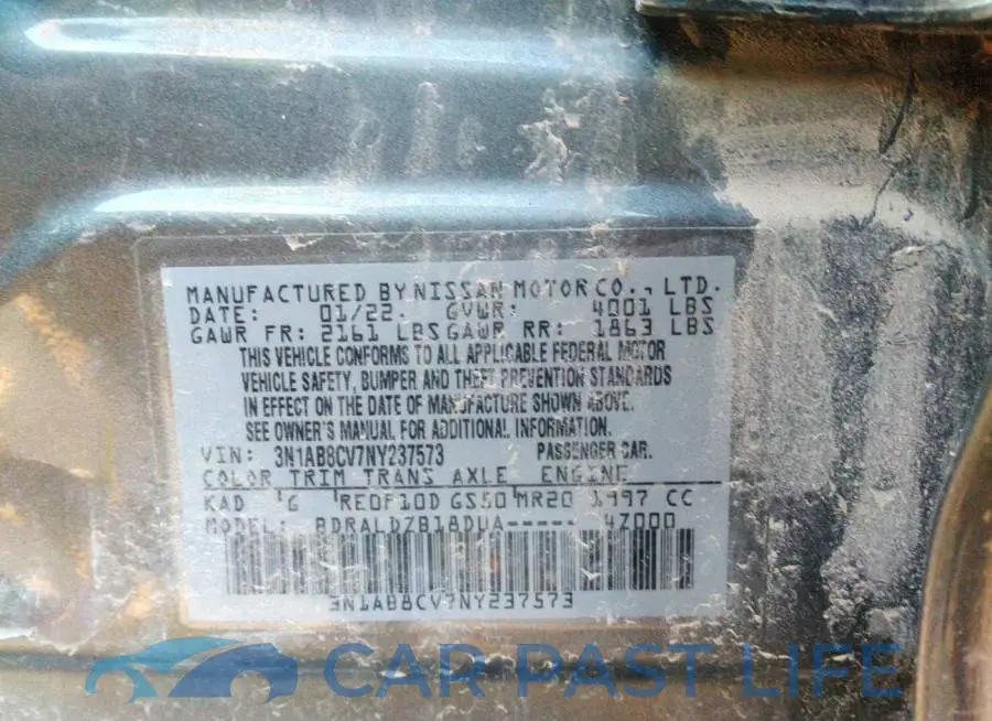 3N1AB8CV7NY237573# 9