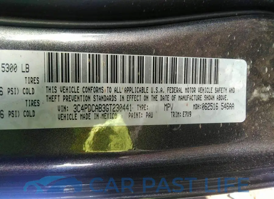 3C4PDCAB3GT230441# 9