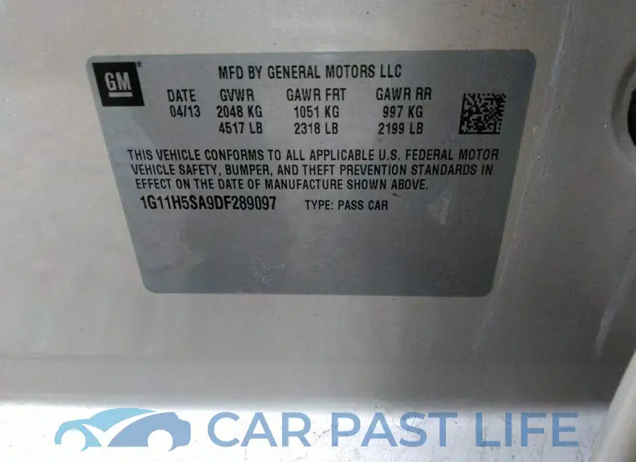 1G11H5SA9DF289097# 9