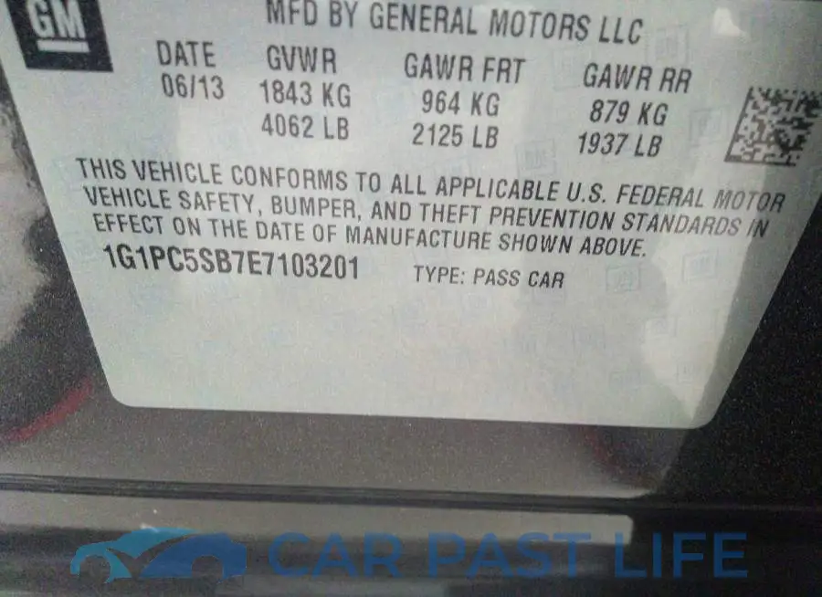 1G1PC5SB7E7103201# 9