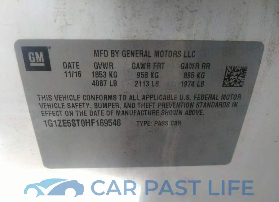 1G1ZE5ST0HF169546# 9