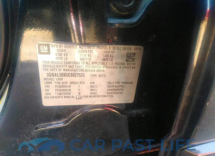 3GNAL3EK5ES627520# 9