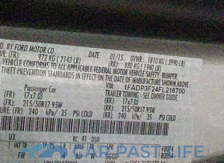1FADP3F24FL216700# 9