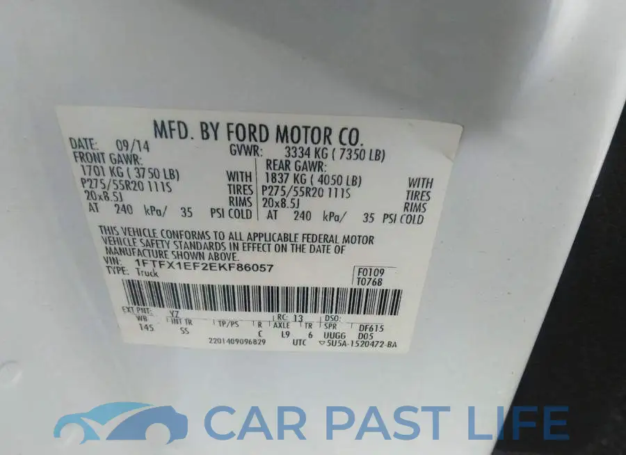 1FTFX1EF2EKF86057# 9