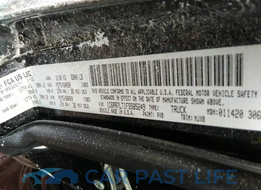 1C6RR7LT1FS585249# 9