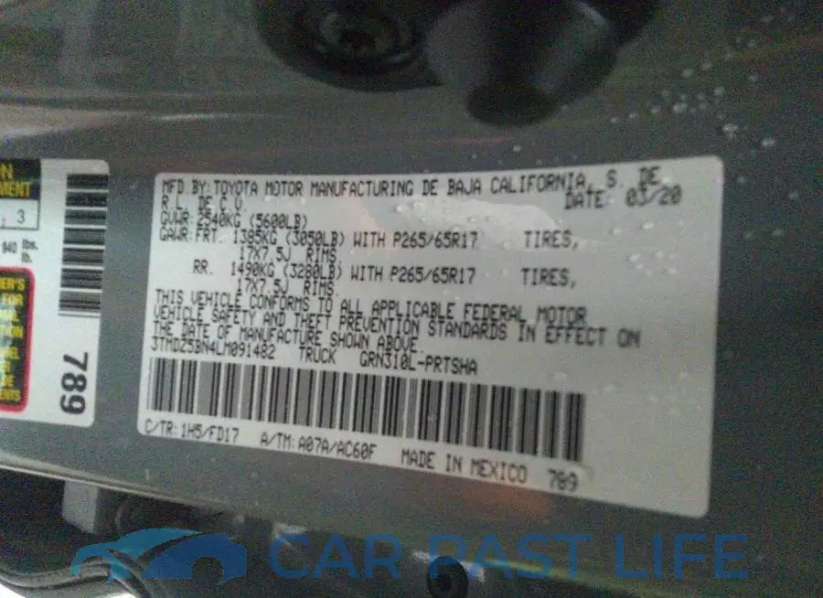 3TMDZ5BN4LM091482# 9