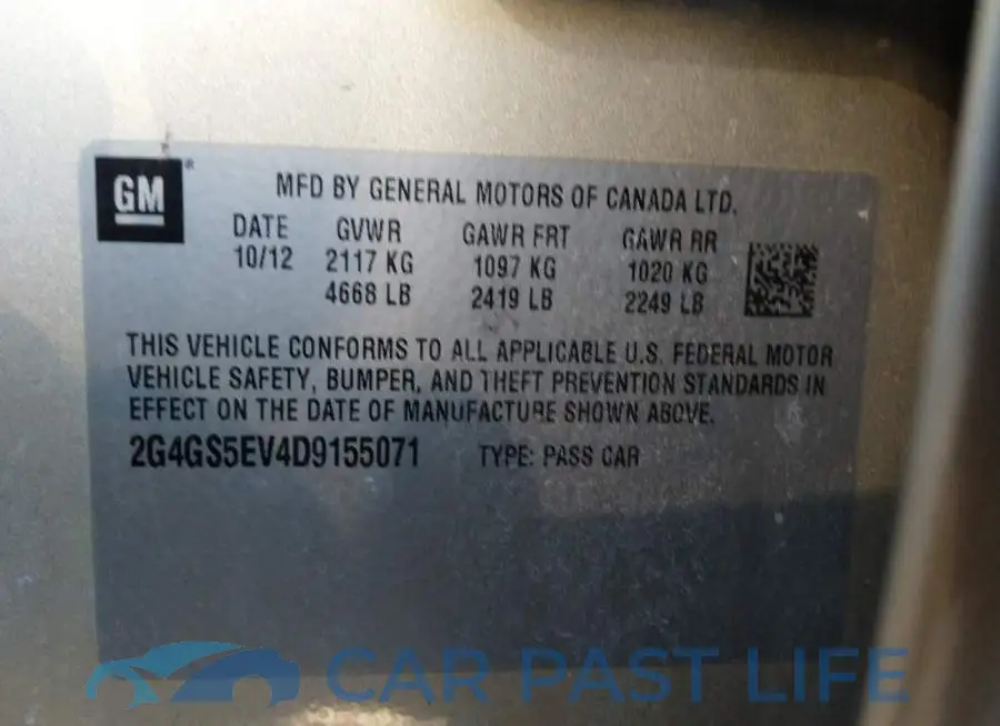 2G4GS5EV4D9155071# 9