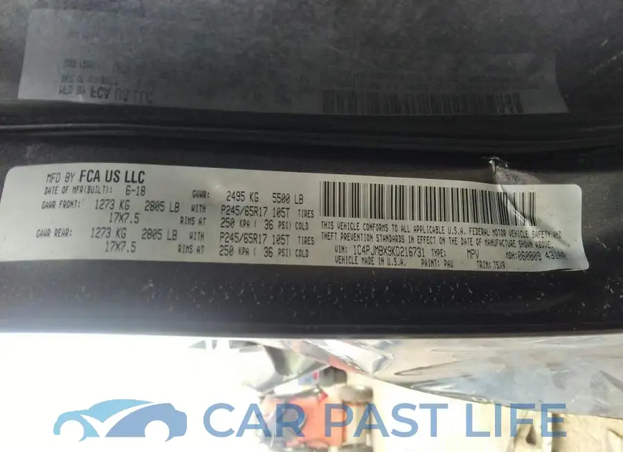 1C4PJMBX9KD216731# 9