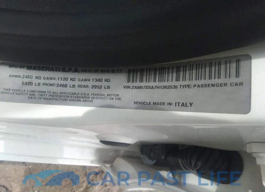 ZAM57XSA7H1262535# 9