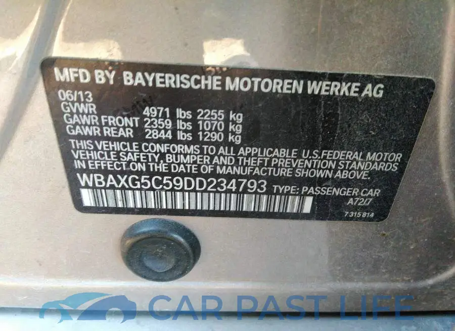 WBAXG5C59DD234793# 9