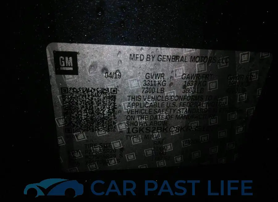 1GKS2BKC8KR351277# 9