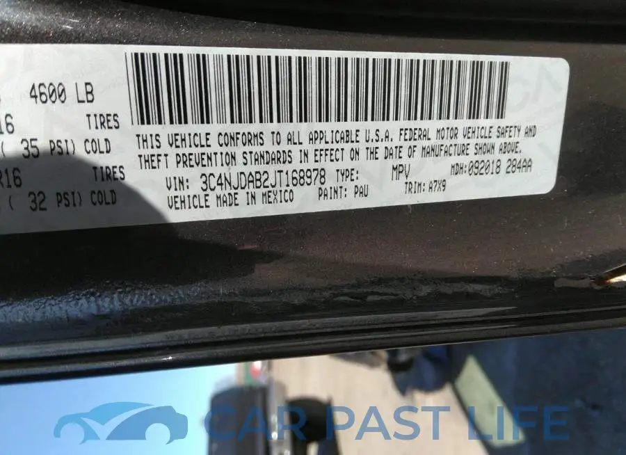 3C4NJDAB2JT168978# 9