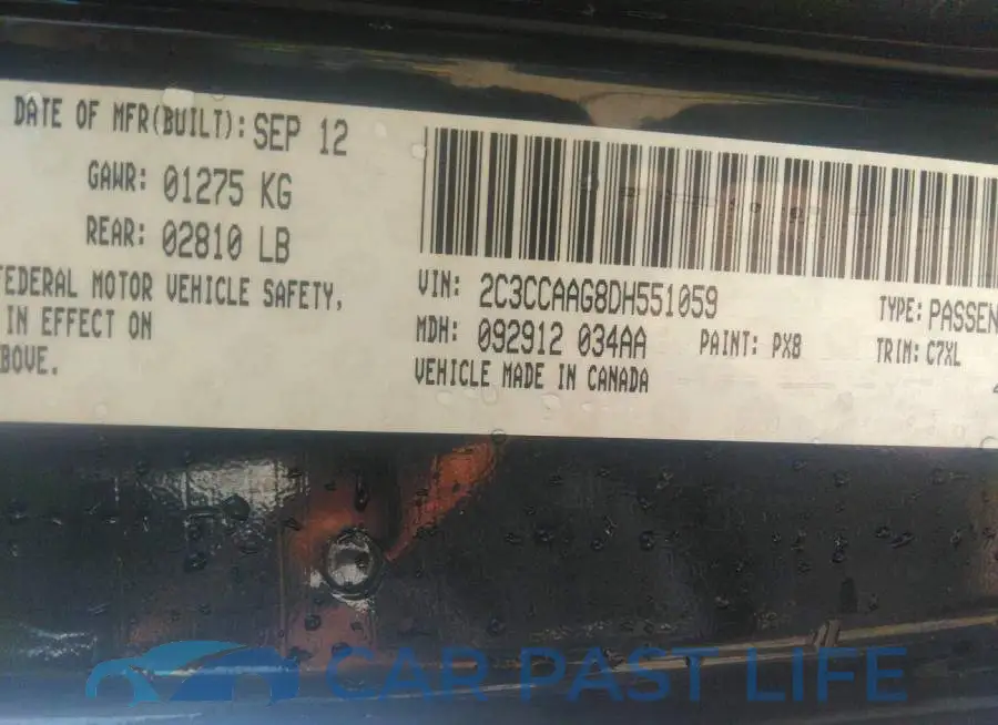 2C3CCAAG8DH551059# 9