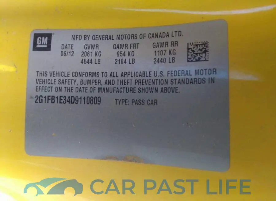 2G1FB1E34D9110809# 9