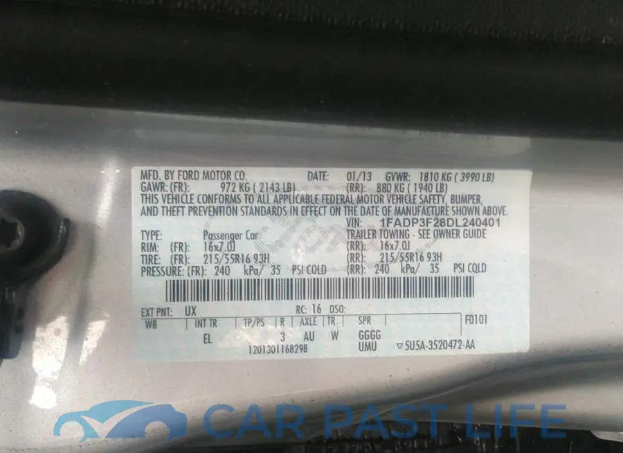 1FADP3F28DL240401# 9