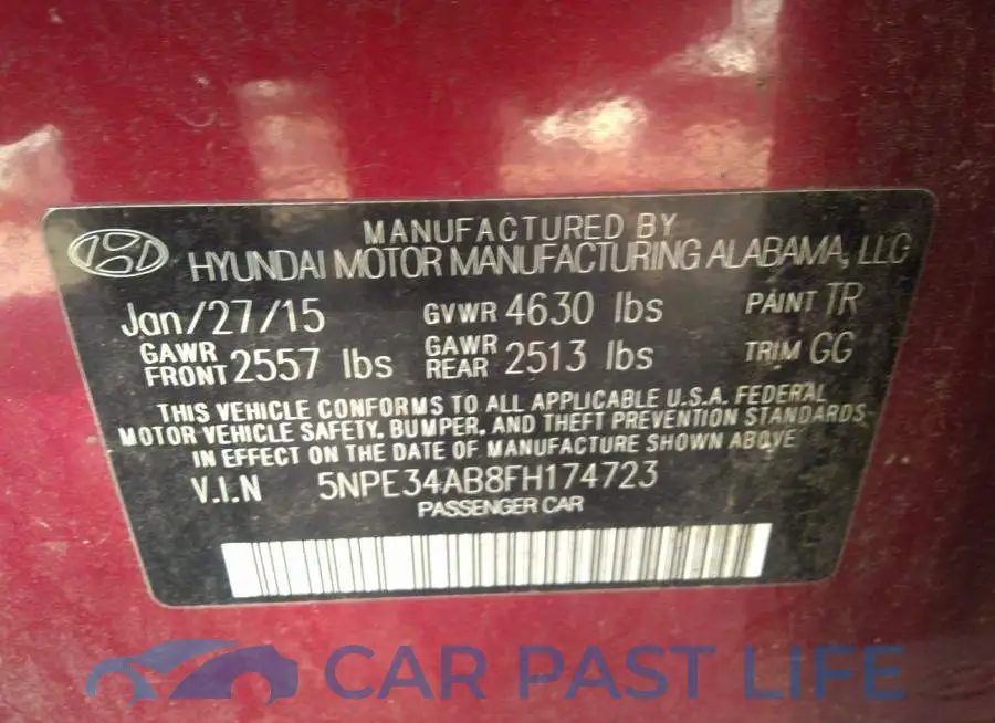 5NPE34AB8FH174723# 9