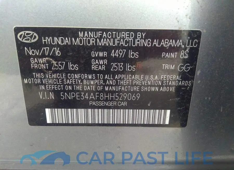 5NPE34AF8HH529069# 9