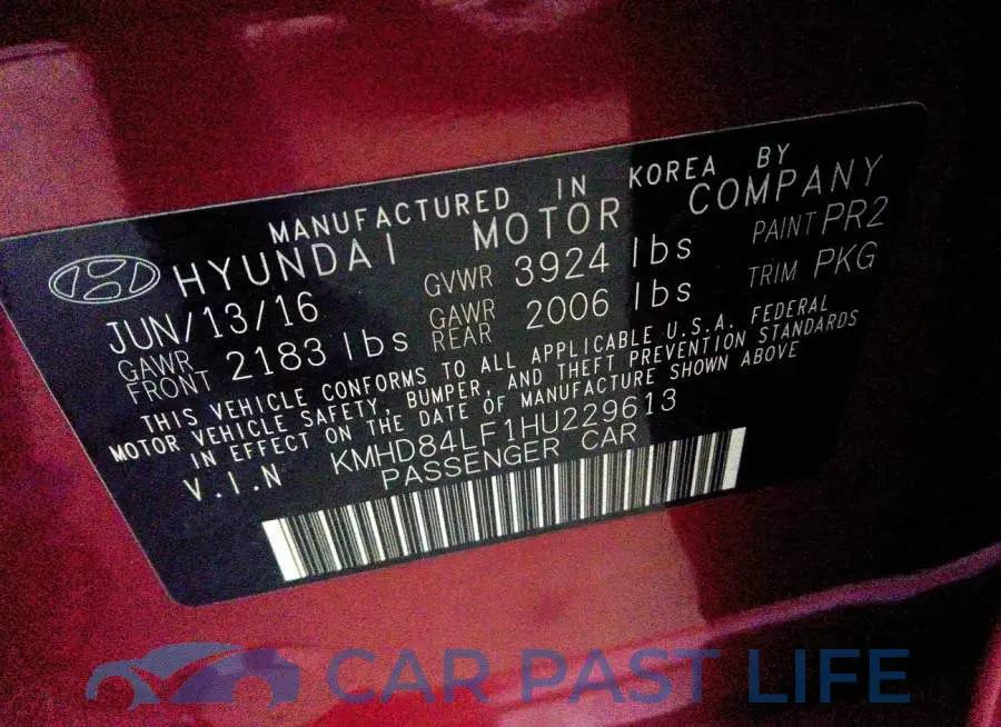 KMHD84LF1HU229613# 9